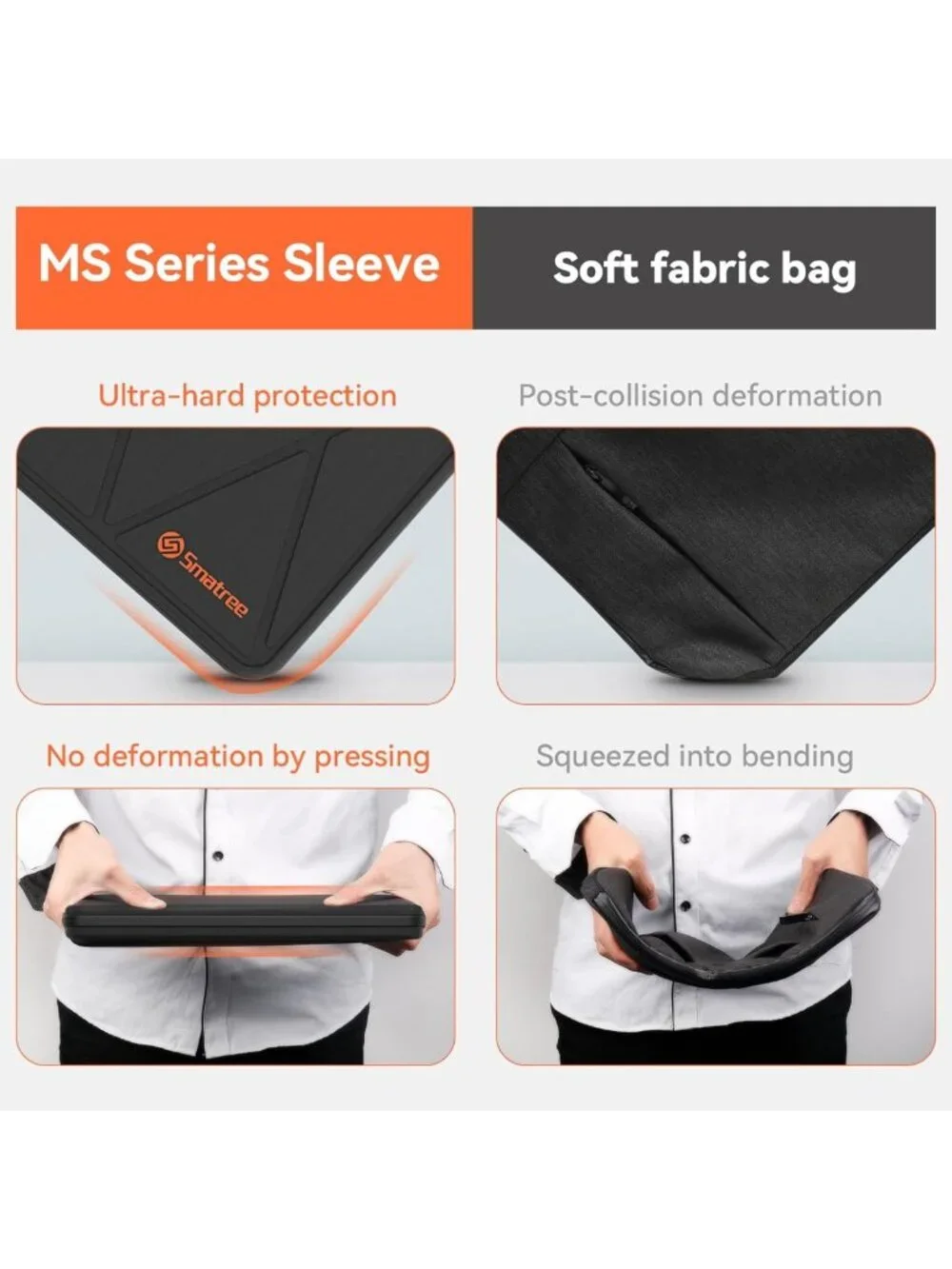 Protective EVA Sleeve Case with Stand for 14